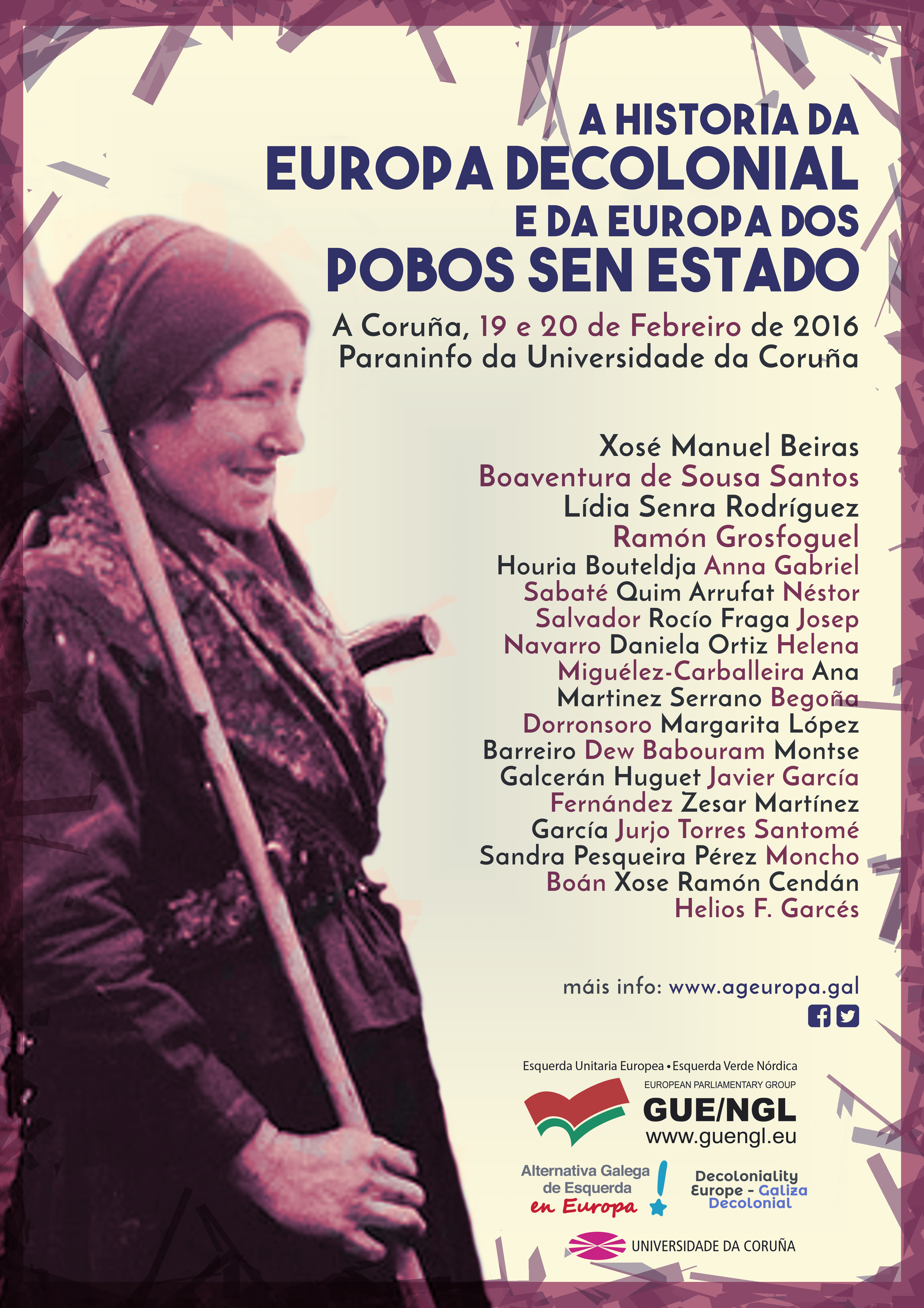Xornadas “A Historia da Europa Decolonial e da Europa dos Pobos sen Estado”