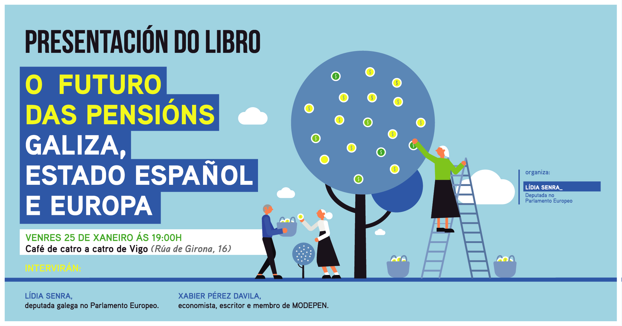 Presentacion libro O futuro das pensions en Vigo
